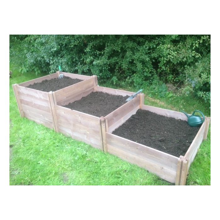 Raised Wooden Garden Beds 100 x 100 cm x select desired (H)