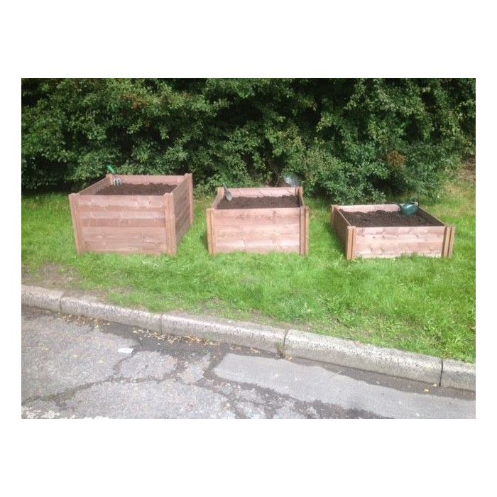 Raised Wooden Garden Beds 100 x 90 cm x select desired (H)